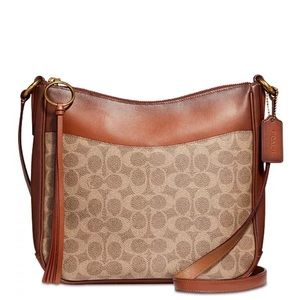 COACH Coated Canvas Signature Chaise Crossbody